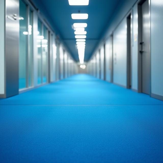 Commercial office carpet traffic lane cleaning